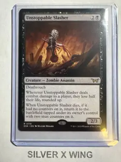 Unstoppable Slasher (0119) x1, MTG, Duskmourn: House of Horror, DSK, NM - Image 1
