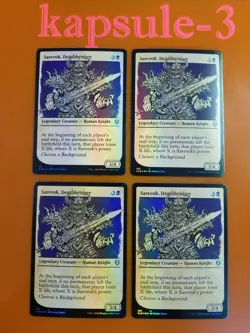 4x Sarevok, Deathbringer | FOIL Showcase | Battle for Baldur's Gate | MTG Magic - Image 1