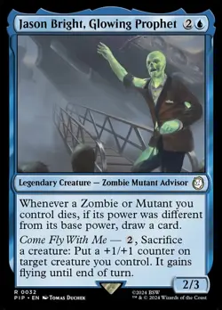 x1 Jason Bright, Glowing Prophet R MTG Universes Beyond: Fallout M/NM, English - Image 1