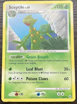 Sceptile 30/99 Pokemon TCG Platinum Arceus Rare Heavily Played HP - Image 1