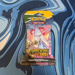 (Single Pack) Sealed Pokemon TCG Sword & Shield Evolving Skies Booster Pack - Image 1