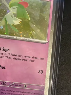 Pokemon TCG Kirlia Cosmos Holo Kirlia w/ SWIRL 059/132 Mega Evolution Near Mint - Image 3
