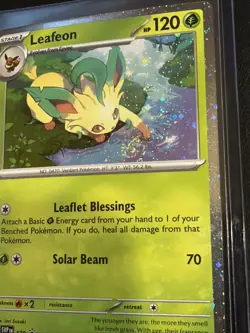 Leafeon - Cosmos Holo w/ Swirl 🌀 NM - SV: Scarlet & Violet Promo Pokemon #170 - Image 1