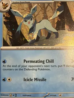 Glaceon 171 (Cosmos Holo) 171 Sv *Swirl* Promo (See Photos) Pokemon - Image 2