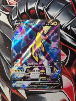 Toxtricity V Full Art 182/192 Ultra Rare Rebel Clash NM Pokemon TCG - Image 1