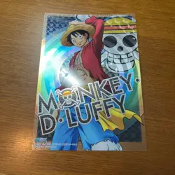 One Piece New World Plate Luffy Clear Plate Visual Adventure Jumbo Carddass 2011 - Image 1