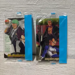 【U.S./DDP】 Dragon Ball x One Piece WEEKLY JUMP 40th Zoro & Vegeta 2 Type - Image 1