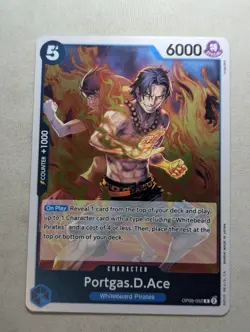 Portgas D Ace OP08-052 Two Legends One Piece Card English - Image 1