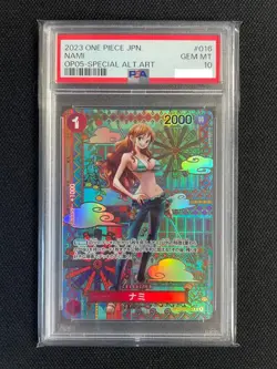 PSA 10 Nami R OP01-016 SP Awakening of the New Era ONE PIECE Card Game Japanese - Image 1