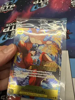 One Piece Card Game Monkey.D.Luffy Pre-Release Winner Promo P-036 NM Sealed - Image 2