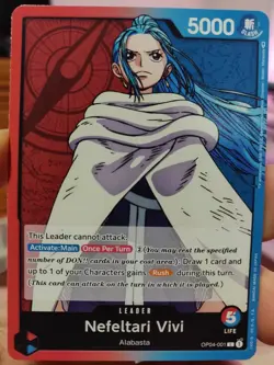 Vivi Leader OP04-001 MINT - One Piece TCG Kingdoms Of Intrigue - Image 1