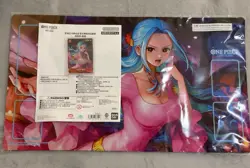 One Piece Chinese Card Game Nefertari D. Vivi Playmat & OP13-012 R Set Sealed - Image 1
