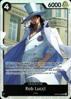 One Piece TCG • Rob Lucci OP05-093 • Super Rare • ENG/NM - Image 1