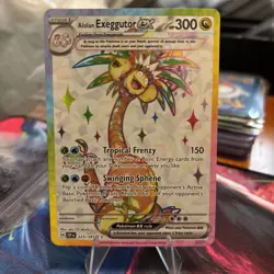 Pokemon TCG Alolan Exeggutor EX Holo Ultra Rare Card 225/191SV08 Surging Sparks - Image 1