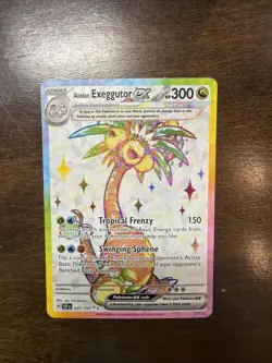 Pokemon TCG Alolan Exeggutor EX Holo Ultra Rare Card 225/191SV08 Surging Sparks - Image 1