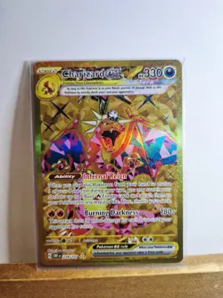 Pokemon TCG Charizard EX Obsidian Flames Hyper Rare Gold Holo Card 228/197 Mint - Image 2