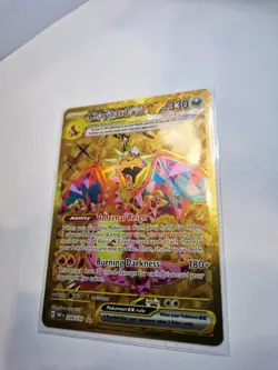 Pokemon TCG Charizard EX Obsidian Flames Hyper Rare Gold Holo Card 228/197 Mint - Image 3
