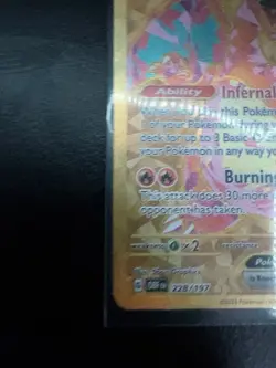 Pokemon TCG Charizard EX Obsidian Flames Hyper Rare Card 228/197 Mint Condition - Image 3