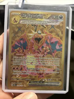 Pokemon Card Charizard EX 228/197 Obsidian Flames Hyper Rare Gold Near Mint - Image 1