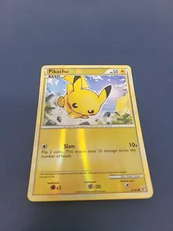 2010 Pokemon Common Undaunted Pikachu 61/90 Reverse Holo - LP+ - Image 1