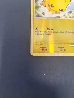 2010 Pokemon Common Undaunted Pikachu 61/90 Reverse Holo - LP+ - Image 2