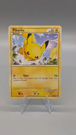 2010 Pikachu 61/90 Regular Pokemon TCG HS Undaunted - Image 1