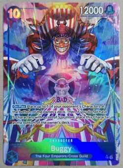 Buggy OP09-051 Parallel Alternate Art Holo One Piece English CCG TCG - Image 1