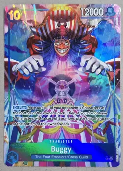 Buggy OP09-051 Parallel Alternate Art Holo One Piece English CCG TCG - Image 5