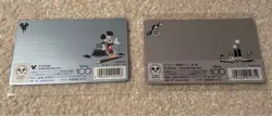 Disney100 Mini Card Japanese STEAMBOAT WILLIE Mickey Mouse Set Of 2 - Image 2