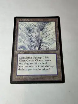 Magic The Gathering Glacial Chasm Ice Age Uncommon Card Regular Lightly Played - Image 1