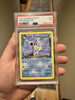 Pokemon TCG Dark Blastoise 20/82 Rare Non-Holo Card 1st Edition - Image 1