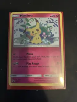 Mimikyu SM163 Holo Pokemon Card Lightly Played Condition - Image 3