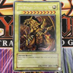 YuGiOh Card Winged Dragon Of Ra GBI-003 Secret Rare English HP - Image 1
