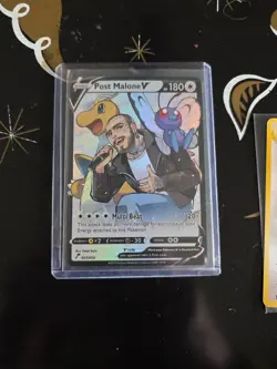 Post MaloneV HP180 Gold Metal Pokemon Card-Collectible Gift Display - Image 1