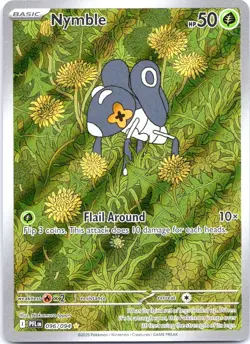 Pokemon TCG Nymble 096/094 Secret Rare Holo - Bug Type Shiny Vault Card - Image 1