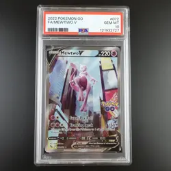 PSA 10 Mewtwo V 072/078 Pokemon Go Full Art Holo Graded Pokemon Card - Image 1
