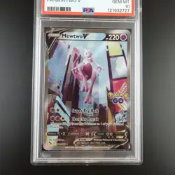 PSA 10 Mewtwo V 072/078 Pokemon Go Full Art Holo Graded Pokemon Card - Image 3