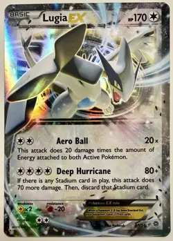 Lugia EX 68/98 XY - 2015 Ancient Origins Holo LP Pokemon Card - Image 1