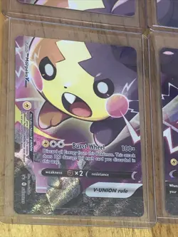 Morpeko V-Union SWSH288 Full Art Promo Rare Set Marnie Pokemon Card x4 MINT - Image 4