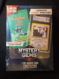 Pokemon TCG: Limited Edition Mystery Gems (1 Graded Card, 1 Booster Pack) - Image 2