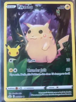 Pokemon Card TCG - Pikachu 005/025 Full Art Ultra Rare Celebrations Near Mint - Image 1