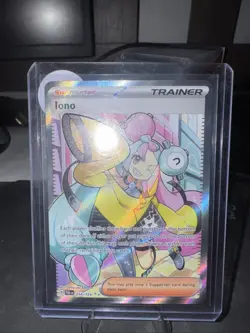 Pokemon TCG Iono Holo Ultra Rare Card 254/193 Sv02: Paldea Evolved - Image 1