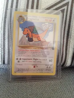 Dragonite #5 Movie Black Star Promo WB Stamp WoTC Rare Pokemon TCG Card - Image 1