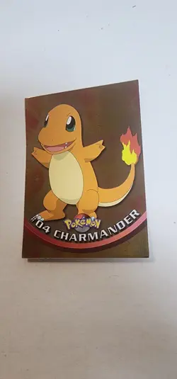 CHARMANDER #04 2000 TOPPS CHROME SERIES 1 HOLO FOIL POKEMON TV ANIMATION CARDS - Image 1