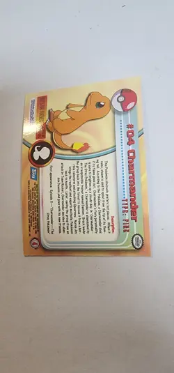 CHARMANDER #04 2000 TOPPS CHROME SERIES 1 HOLO FOIL POKEMON TV ANIMATION CARDS - Image 3
