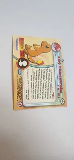 CHARMANDER #04 2000 TOPPS CHROME SERIES 1 HOLO FOIL POKEMON TV ANIMATION CARDS - Image 4