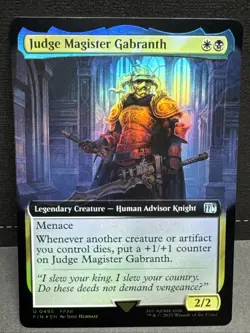 MTG - Judge Magister Gabranth - Foil Extended Art - FIN 0495 - Final Fantasy - Image 1