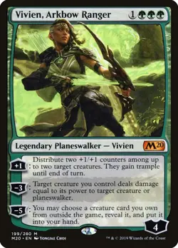 Vivien, Arkbow Ranger Core Set 2020 / M20 NM Green Mythic Rare MTG CARD ABUGames - Image 1