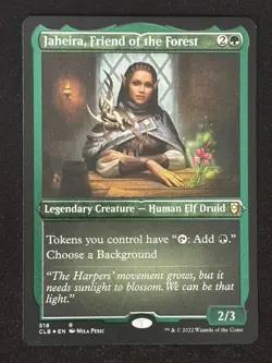 1x MTG Jaheira, Friend of the Forest (Foil Etched) - (CLB) #518 - Magic - Image 1