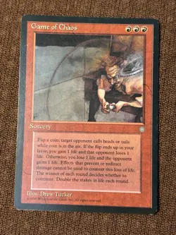 Game of Chaos, Ice Age, Magic the Gathering, Vintage, Commander MTG - Image 1